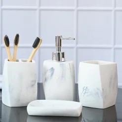 Stylish Ivory Bathroom Set 4 Pcs