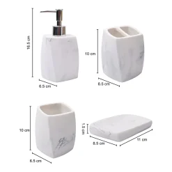 Stylish Ivory Bathroom Set 4 Pcs
