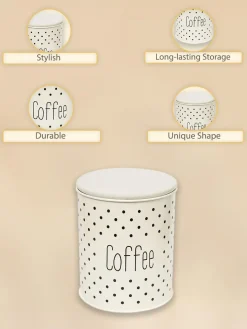 Stylish Ivory Coffee Jar