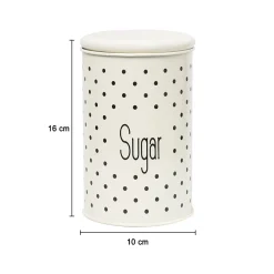 Stylish Ivory Tea & Sugar Jar (Each 1000 Ml)