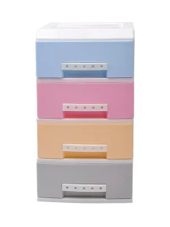 Stylish Multicolor 4 Layer Table Drawer