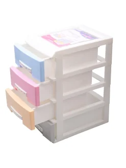 Stylish Multicolor 4 Layer Table Drawer