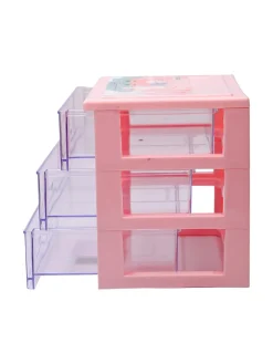 Stylish Pink 3 Layer Table Drawer