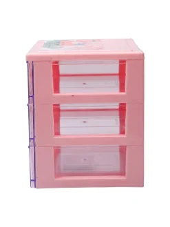 Stylish Pink 3 Layer Table Drawer