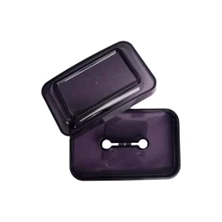 Stylish Soap Dish - Silver & Black