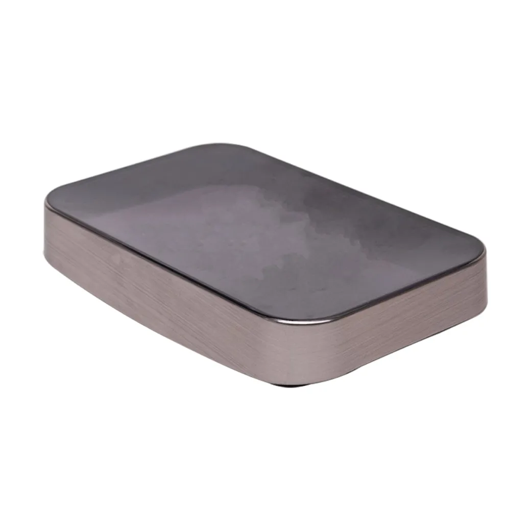Stylish Soap Dish - Silver & Black