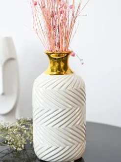 Stylish White Ceramic Vase