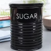 Sugar Jar With Lid - (Black, 900mL)