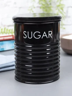 Sugar Jar With Lid - (Black, 900mL)