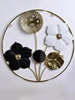 Sun-Kissed Vibe - Round Sunflower Wall Plaque