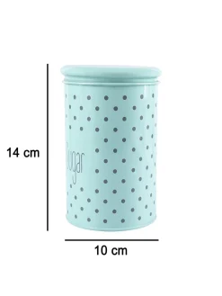 Tea & Sugar Jar - Set Of 2 (Green, Each 900 mL)