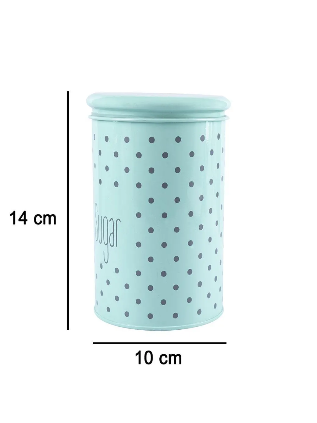Tea & Sugar Jar - Set Of 2 (Green, Each 900 mL)