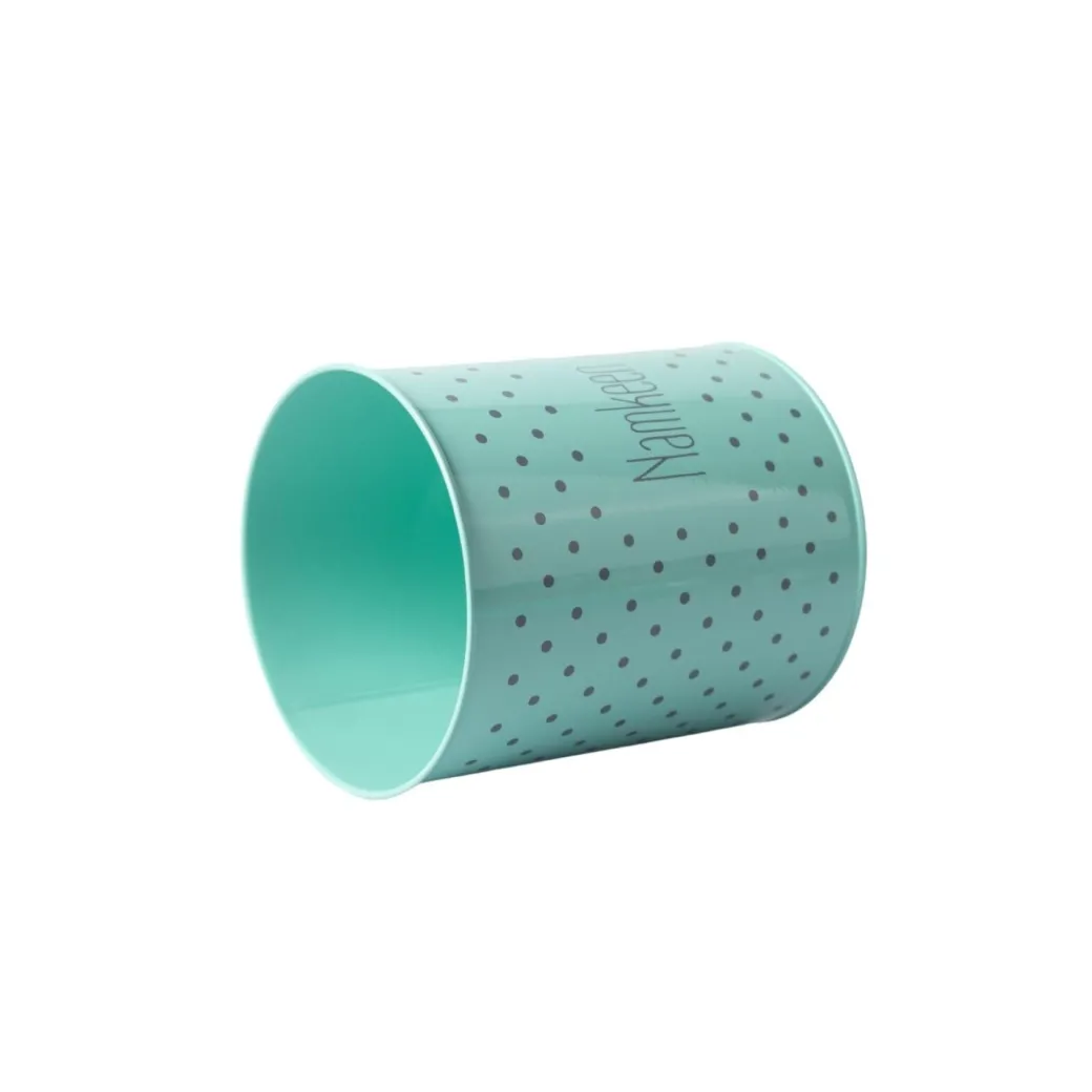 Tea & Sugar Jar (Each 900 Ml) + Cookie & Namkeen Jar (Each 1700 Ml) - Polka Dot Green, Set Of 4