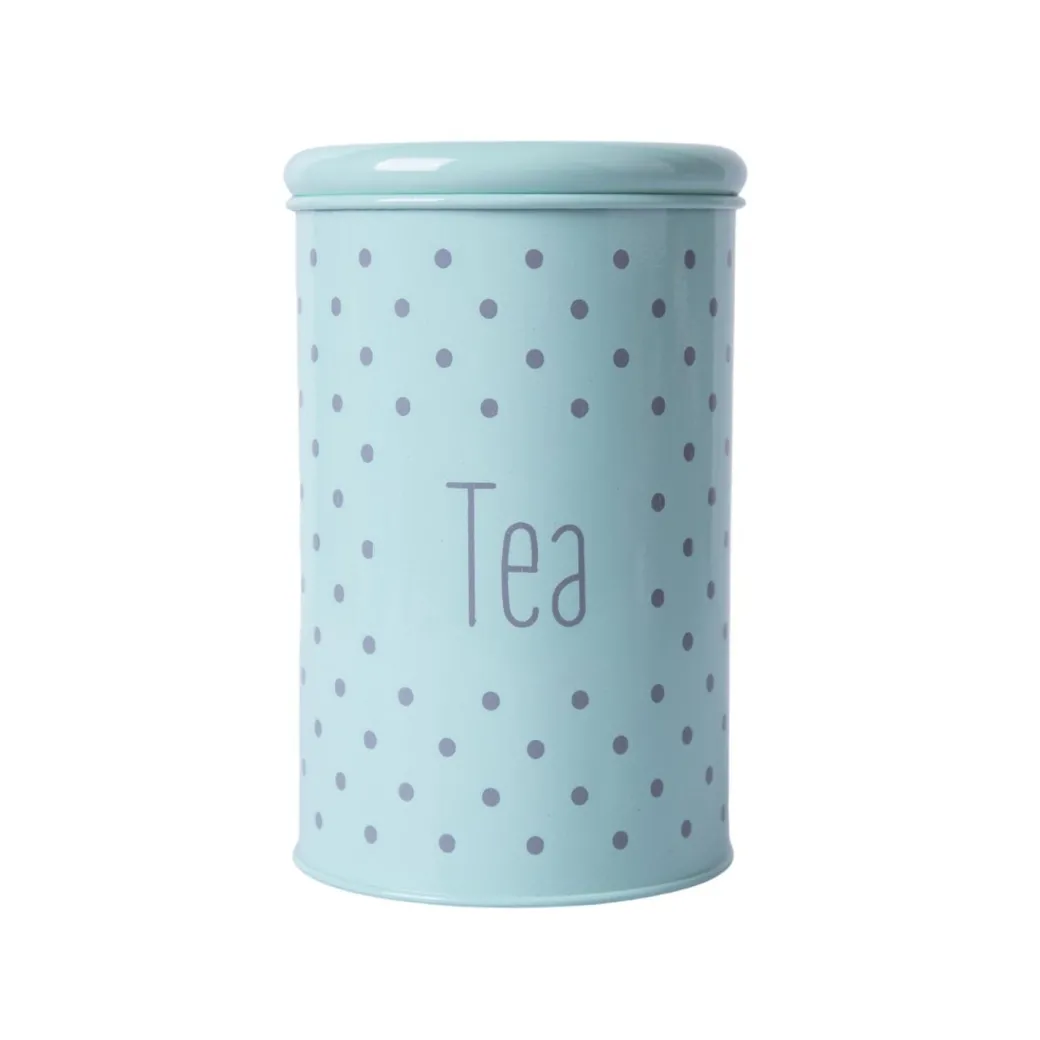 Tea & Sugar Jar (Each 900 Ml) + Cookie & Namkeen Jar (Each 1700 Ml) - Polka Dot Green, Set Of 4
