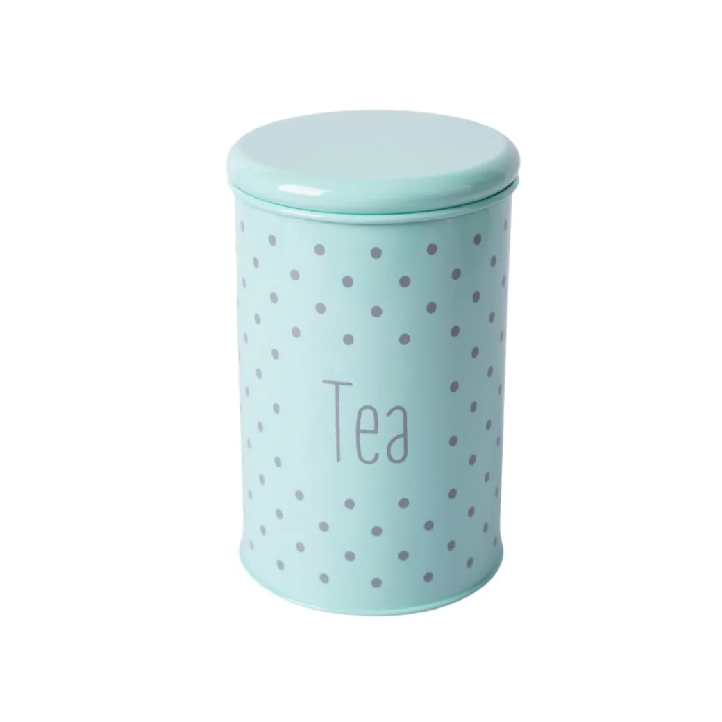 Tea & Sugar Jar (Each 900 Ml) + Cookie & Namkeen Jar (Each 1700 Ml) - Polka Dot Green, Set Of 4