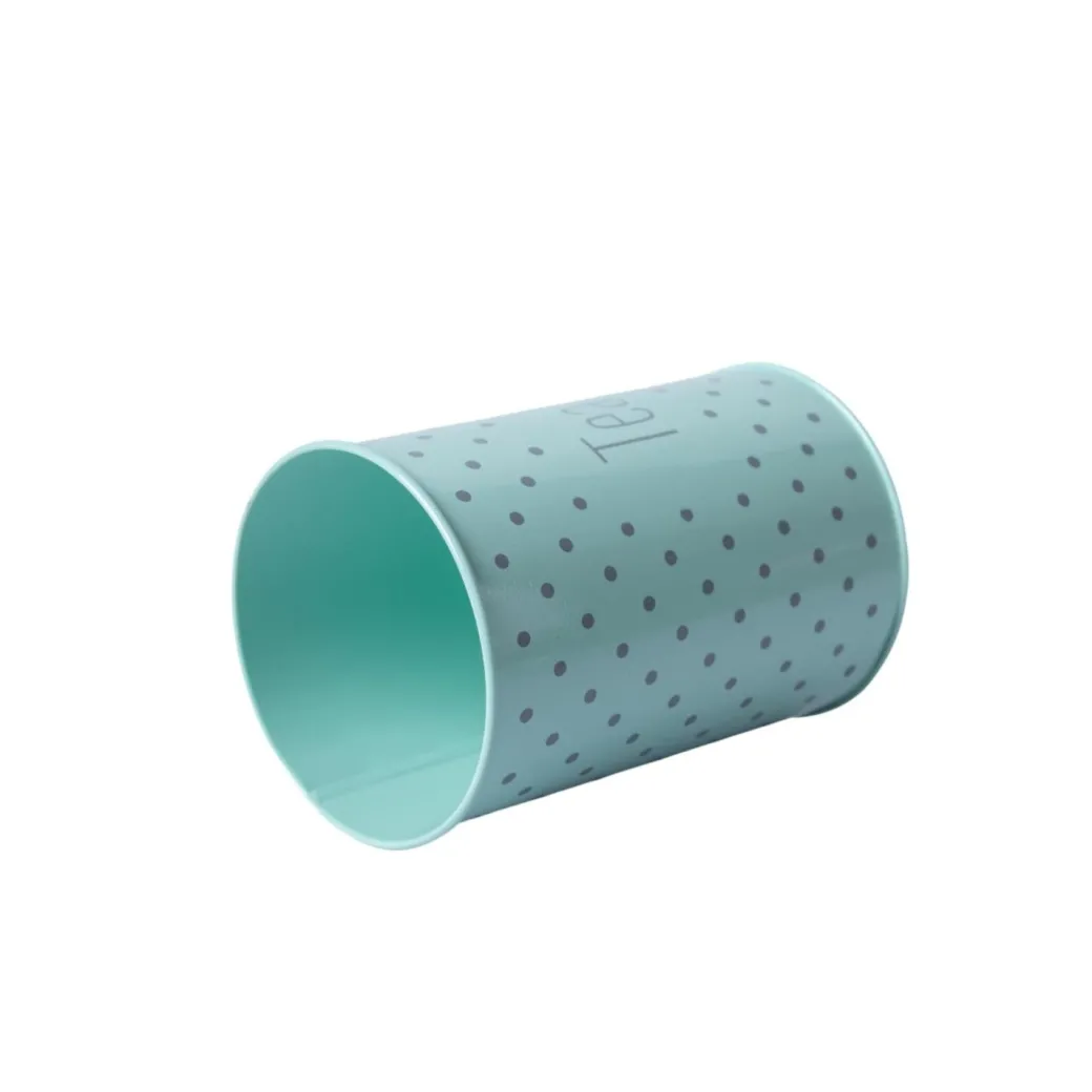 Tea & Sugar Jar (Each 900 Ml) + Cookie & Namkeen Jar (Each 1700 Ml) - Polka Dot Green, Set Of 4