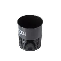 Tea & Sugar Jar (Each 900 Ml) + Biscuits & Namkeen Jar (Each 1700 Ml) - Black, Set Of 4