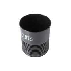 Tea & Sugar Jar (Each 900 Ml) + Biscuits & Namkeen Jar (Each 1700 Ml) - Black, Set Of 4