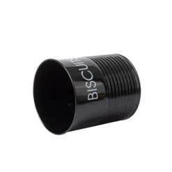 Tea & Sugar Jar (Each 900 Ml) + Biscuits & Namkeen Jar (Each 1700 Ml) - Black, Set Of 4