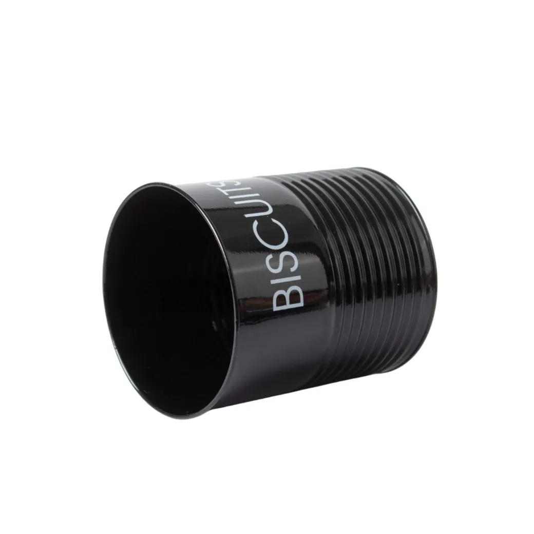 Tea & Sugar Jar (Each 900 Ml) + Biscuits & Namkeen Jar (Each 1700 Ml) - Black, Set Of 4