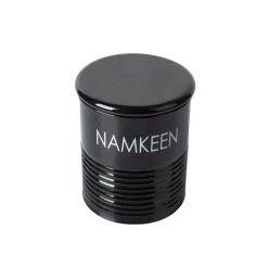 Tea & Sugar Jar (Each 900 Ml) + Biscuits & Namkeen Jar (Each 1700 Ml) - Black, Set Of 4