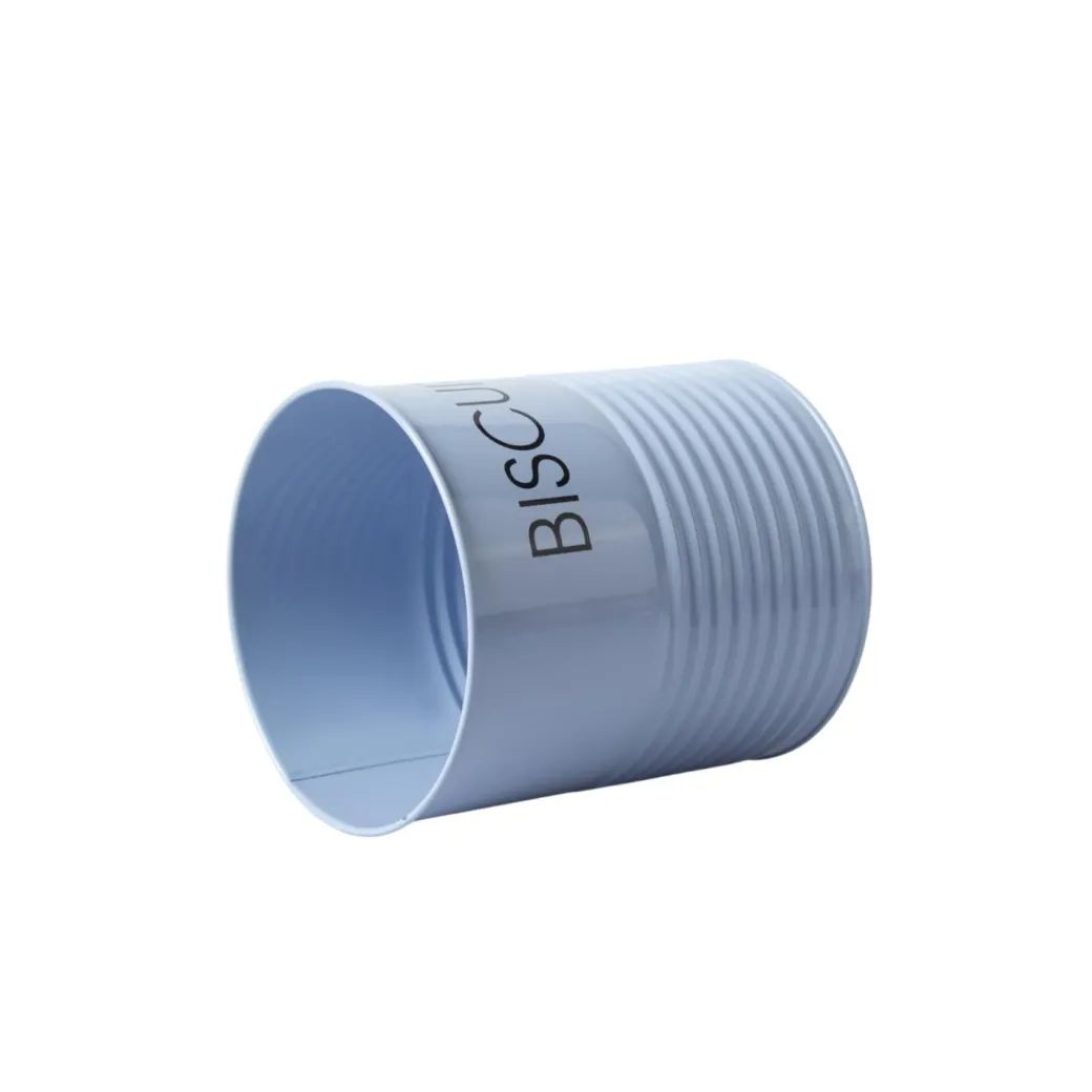 Tea & Sugar Jar (Each 900 Ml) + Biscuits & Namkeen Jar (Each 1700 Ml) - Light Blue, Set Of 4