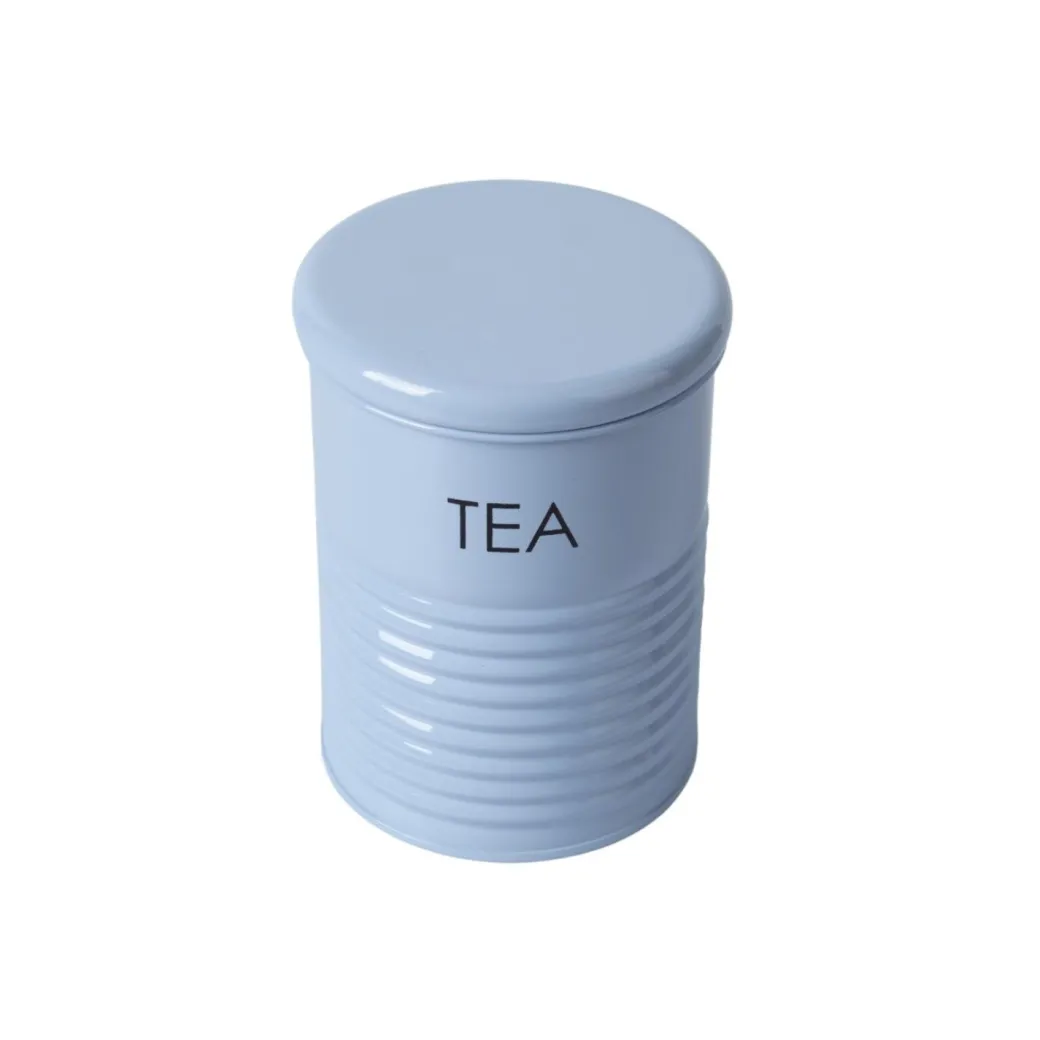 Tea & Sugar Jar (Each 900 Ml) + Biscuits & Namkeen Jar (Each 1700 Ml) - Light Blue, Set Of 4