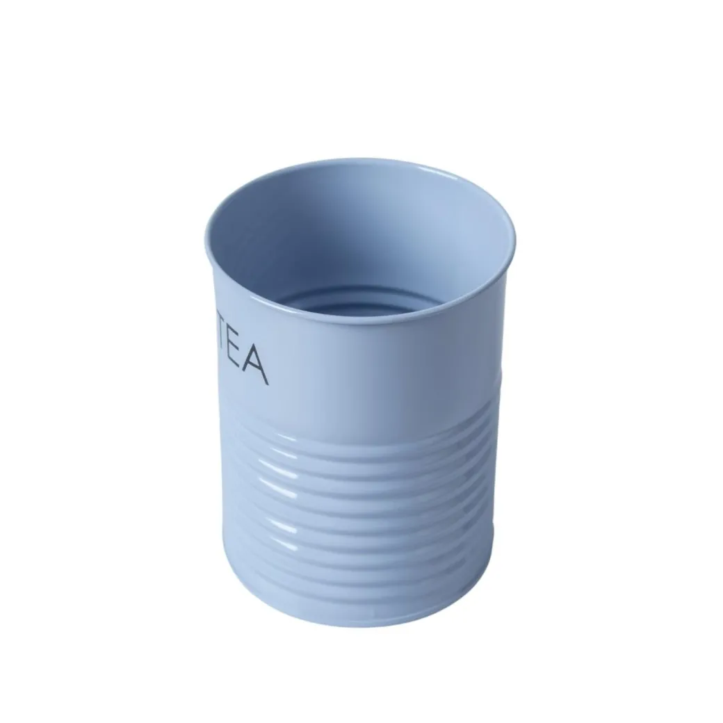 Tea & Sugar Jar (Each 900 Ml) + Biscuits & Namkeen Jar (Each 1700 Ml) - Light Blue, Set Of 4