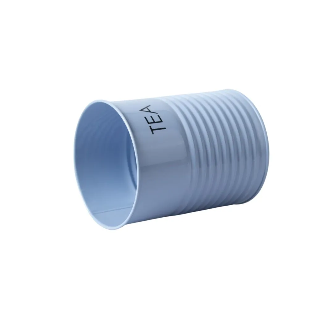 Tea & Sugar Jar (Each 900 Ml) + Biscuits & Namkeen Jar (Each 1700 Ml) - Light Blue, Set Of 4