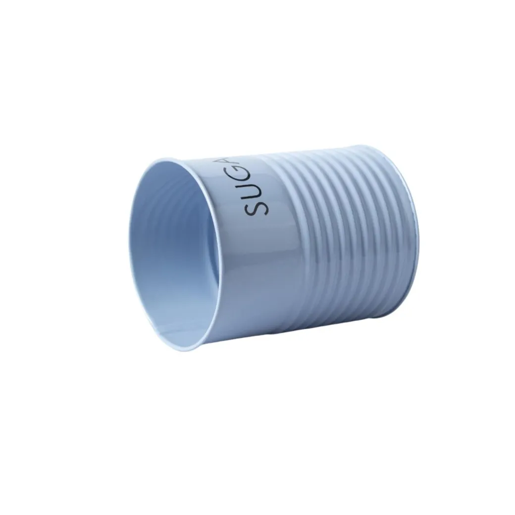 Tea & Sugar Jar (Each 900 Ml) + Biscuits & Namkeen Jar (Each 1700 Ml) - Light Blue, Set Of 4