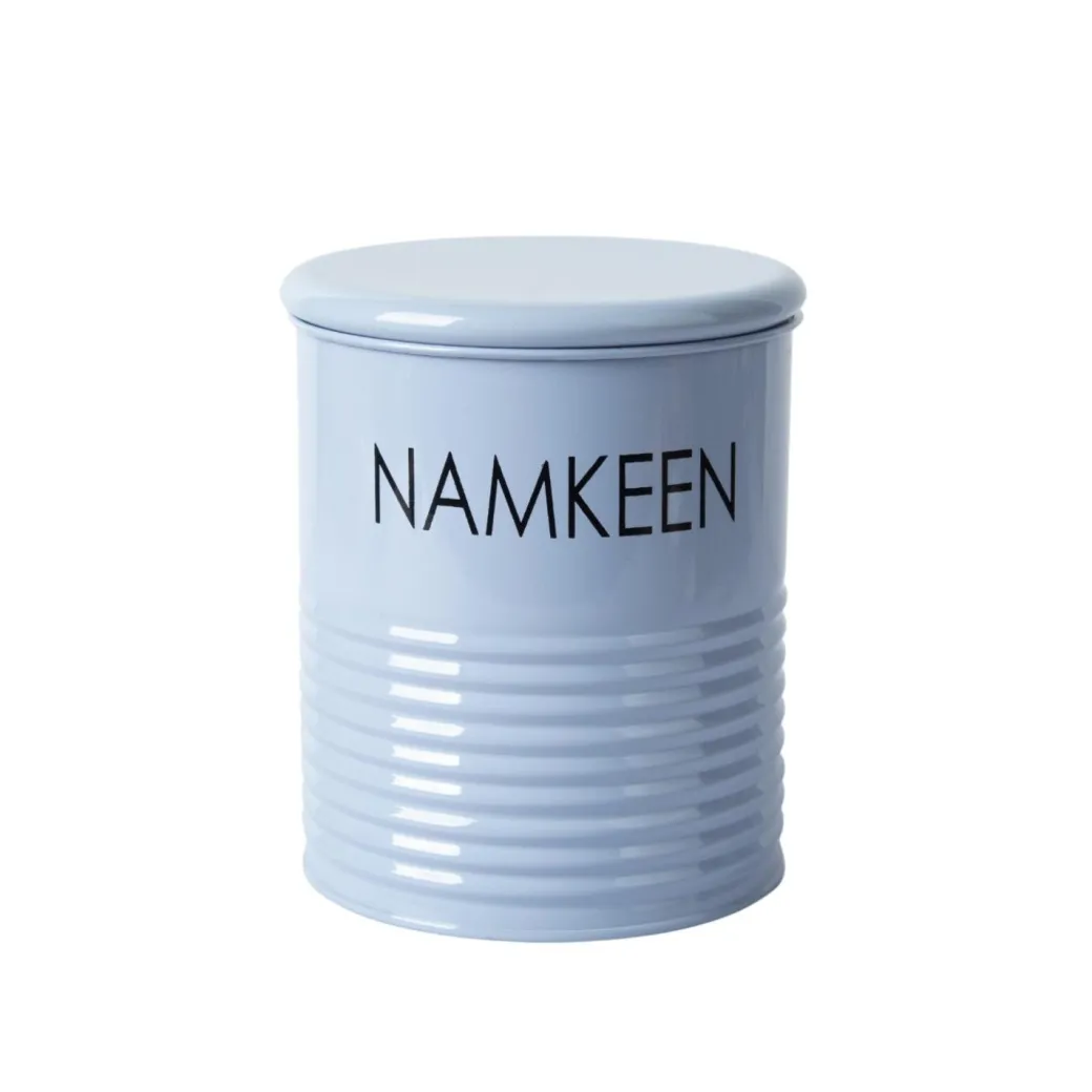 Tea & Sugar Jar (Each 900 Ml) + Biscuits & Namkeen Jar (Each 1700 Ml) - Light Blue, Set Of 4