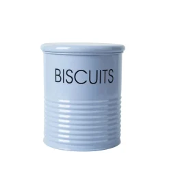 Tea & Sugar Jar (Each 900 Ml) + Biscuits & Namkeen Jar (Each 1700 Ml) - Light Blue, Set Of 4