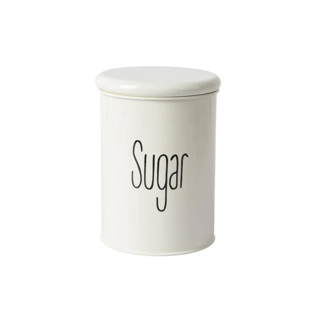 Tea & Sugar Jar (Each 900 Ml) + Biscuits & Namkeen Jar (Each 1700 Ml) - White, Set Of 4