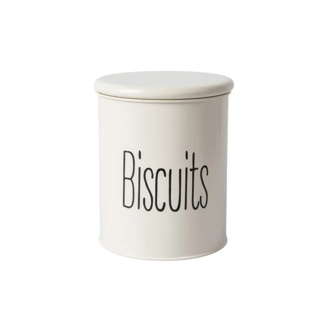Tea & Sugar Jar (Each 900 Ml) + Biscuits & Namkeen Jar (Each 1700 Ml) - White, Set Of 4