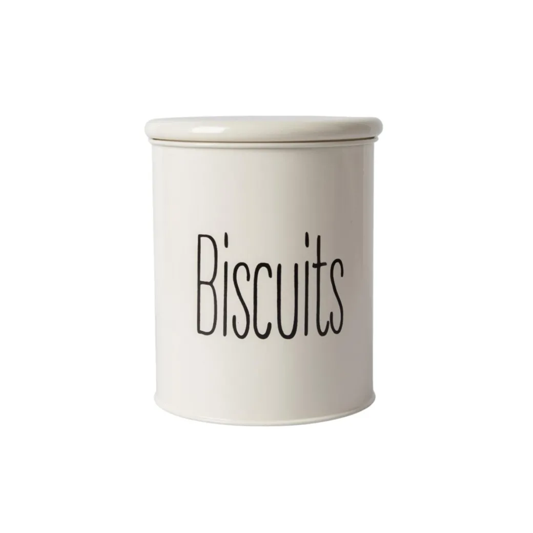 Tea & Sugar Jar (Each 900 Ml) + Biscuits & Namkeen Jar (Each 1700 Ml) - White, Set Of 4