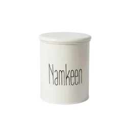 Tea & Sugar Jar (Each 900 Ml) + Biscuits & Namkeen Jar (Each 1700 Ml) - White, Set Of 4
