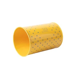 Tea & Sugar Jar (Each 900 Ml) + Cookie & Namkeen Jar (Each 1700 Ml) - Polka Dot Yellow, Set Of 4