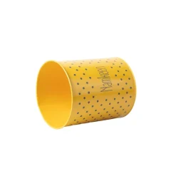 Tea & Sugar Jar (Each 900 Ml) + Cookie & Namkeen Jar (Each 1700 Ml) - Polka Dot Yellow, Set Of 4