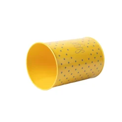 Tea & Sugar Jar (Each 900 Ml) + Cookie & Namkeen Jar (Each 1700 Ml) - Polka Dot Yellow, Set Of 4