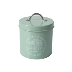 Tea & Sugar Jar (Each 850 Ml) + Biscuits & Namkeen Jar (Each 1300 Ml) - Green, Set Of 4