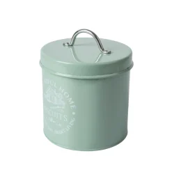 Tea & Sugar Jar (Each 850 Ml) + Biscuits & Namkeen Jar (Each 1300 Ml) - Green, Set Of 4