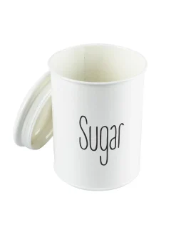 Tea & Sugar Jars - Set Of 2 (White, Each 900 mL)