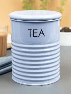 Tea Jar with Lid - (Blue, 900mL)