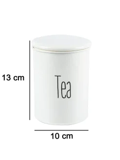 Tea Jar with Lid - (Off White, 900mL)
