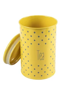 Tea Jar with Lid - (Yellow, 900mL)