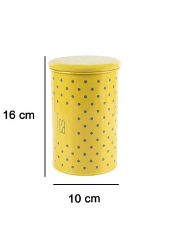 Tea Jar with Lid - (Yellow, 900mL)