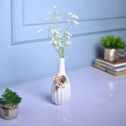Timeless Beauty - White Cylindrical Vase