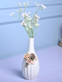 Timeless Beauty - White Cylindrical Vase