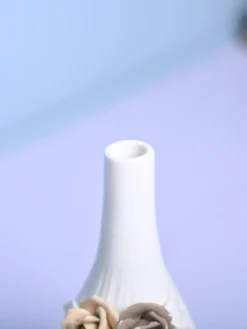 Timeless Beauty - White Cylindrical Vase