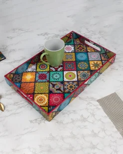 Traditional MDF Multi Style Tray with Handle